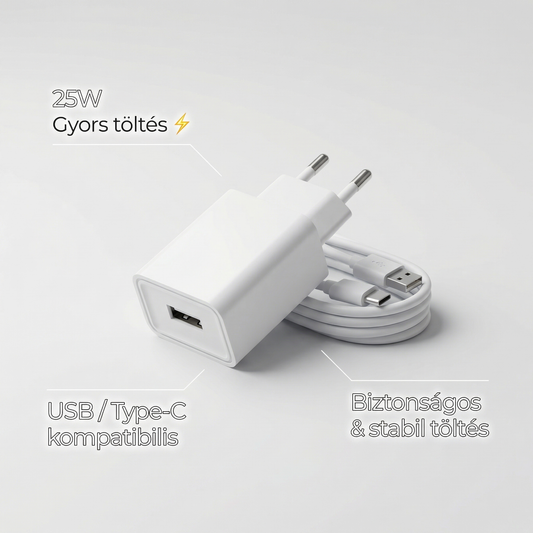 Töltő adapter és vezeték